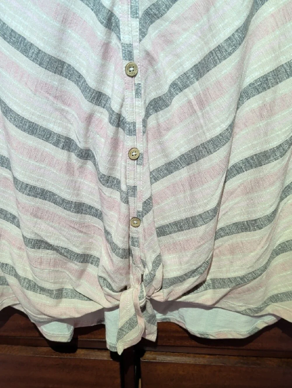Vintage Rose Front Tie Top